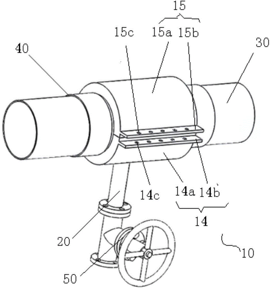 Punching assisting device for fiberglass pipe