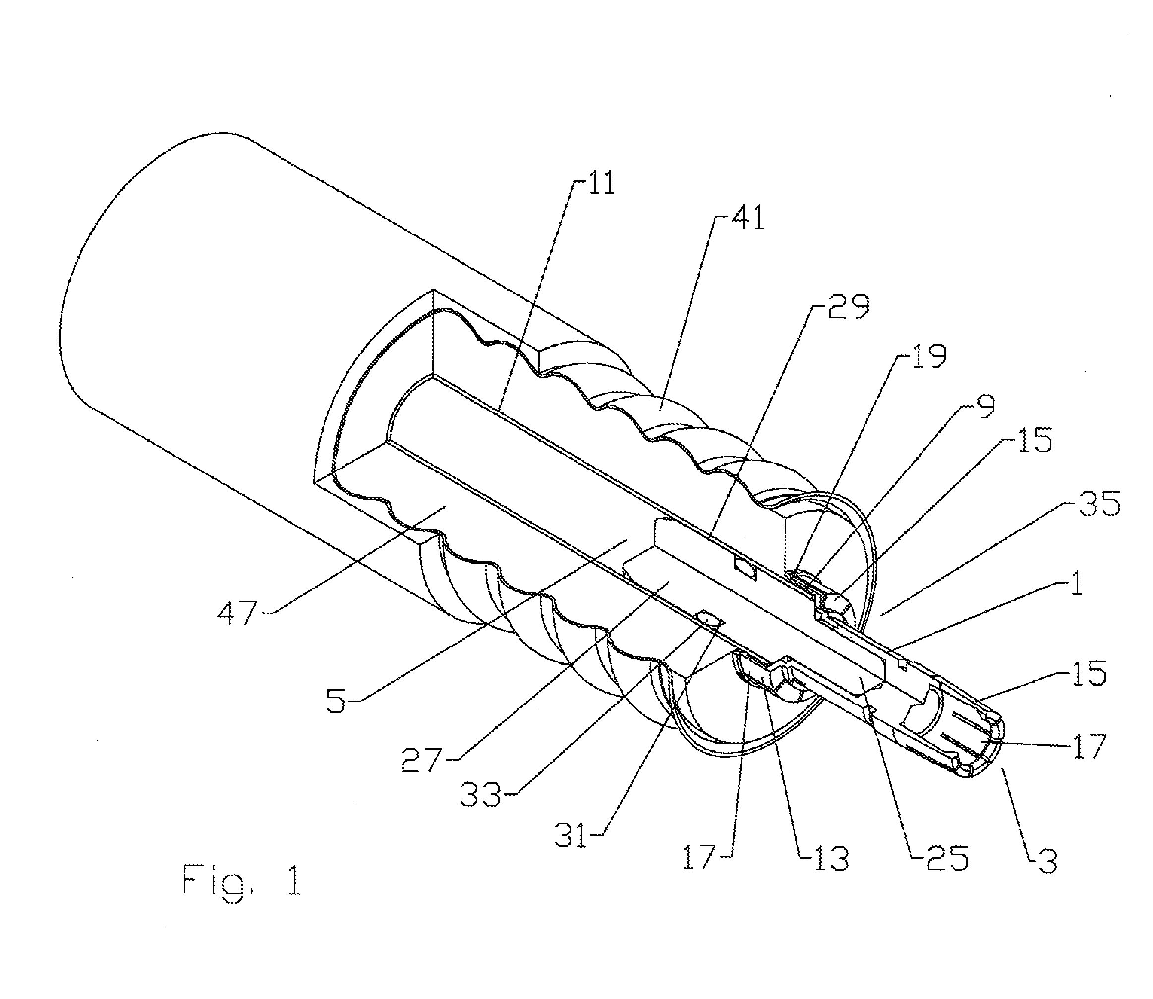 Hollow inner conductor contact for coaxial cable connector