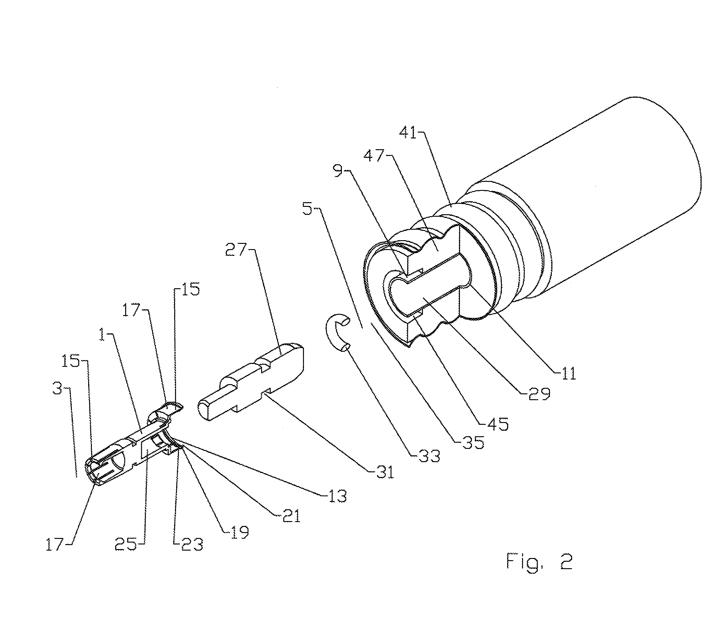 Hollow inner conductor contact for coaxial cable connector