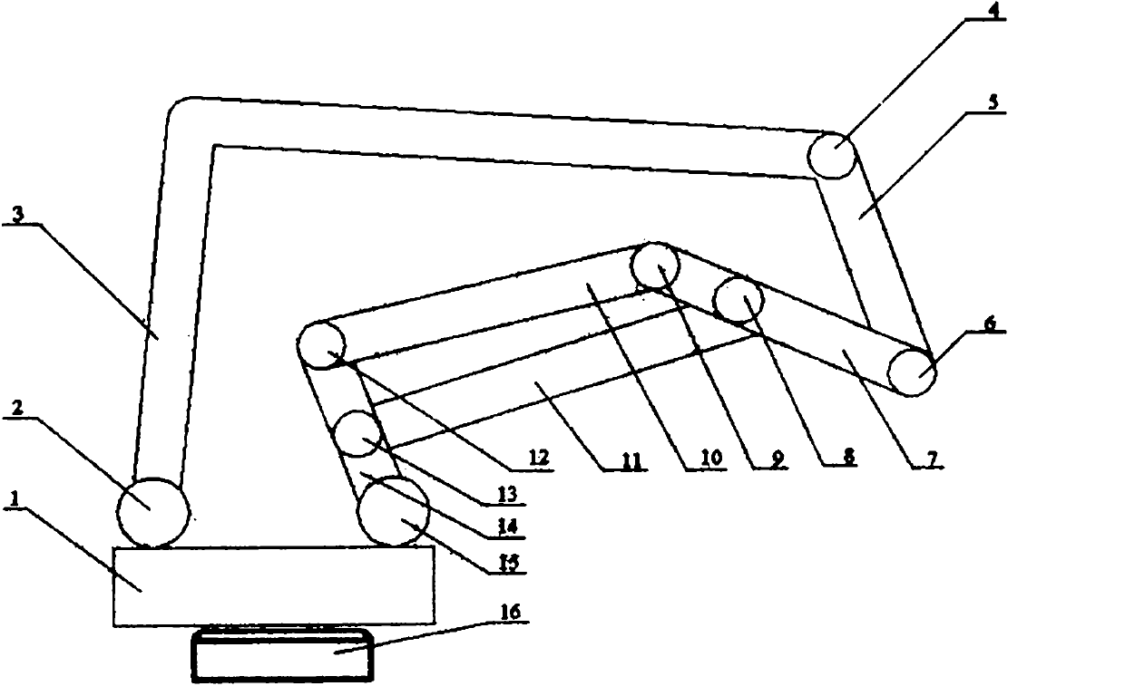 Controllable mechanism type palletizing robot mechanism