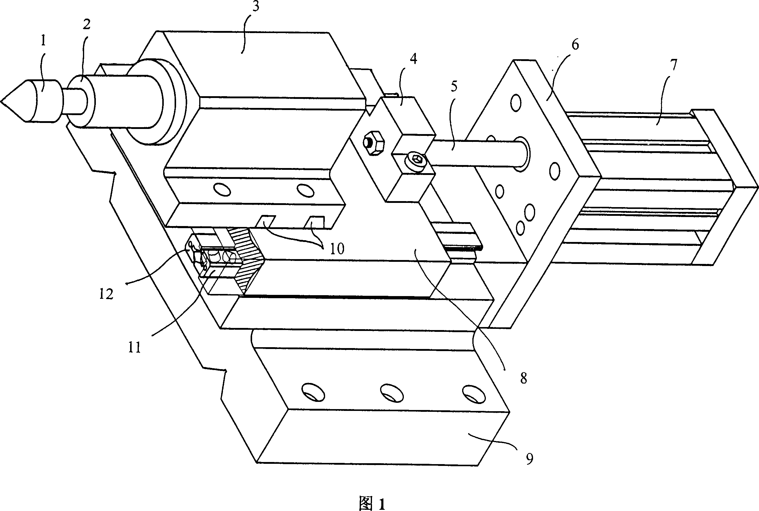 Pneumatic tailstock of numerically controlled lathe