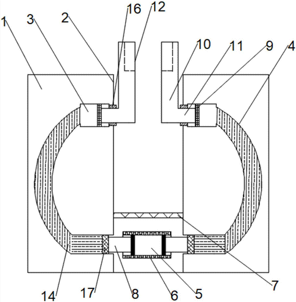 Special clamp for milling head of numerically controlled machine tool