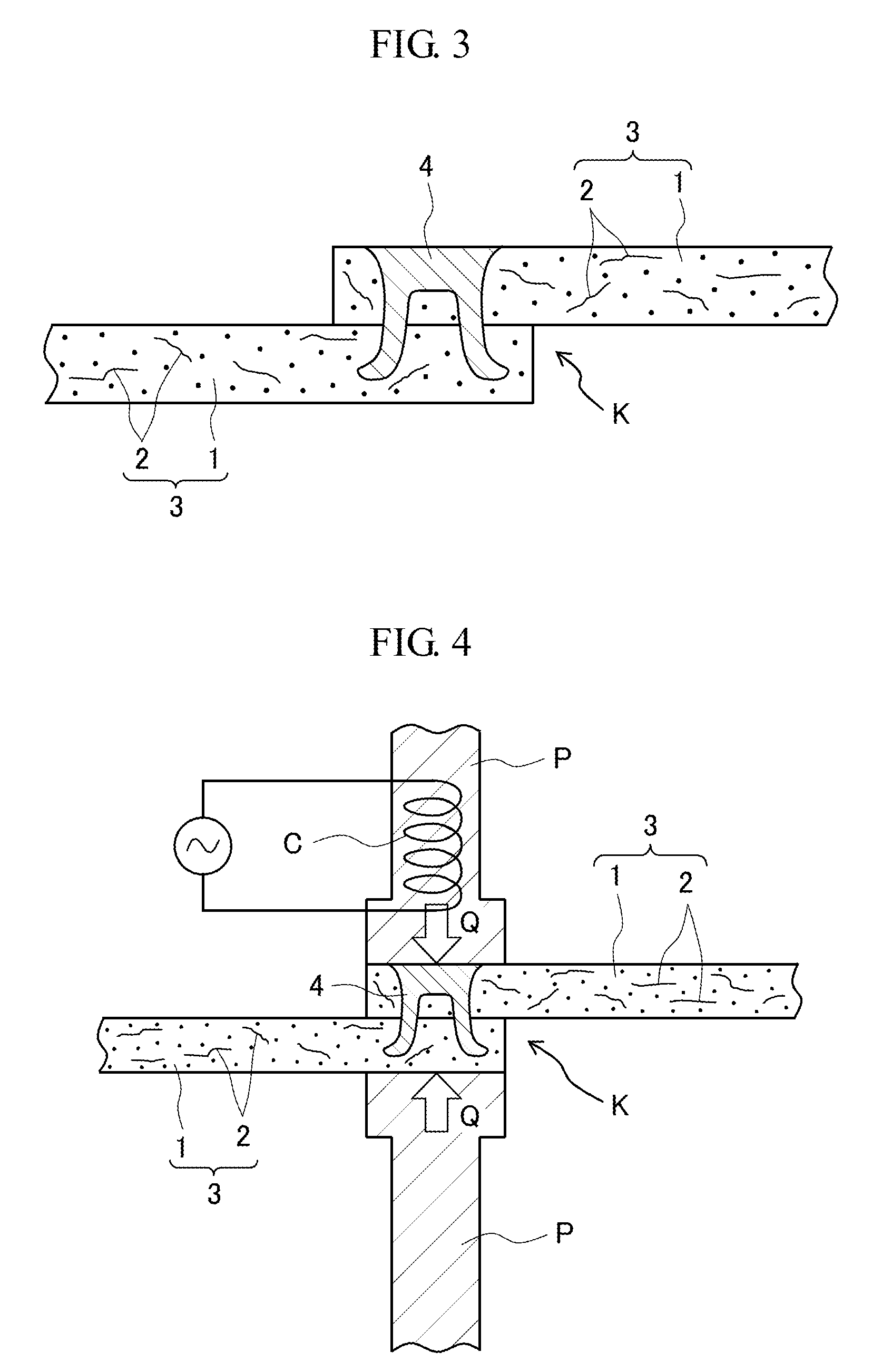 Method for connecting members together and connection structure