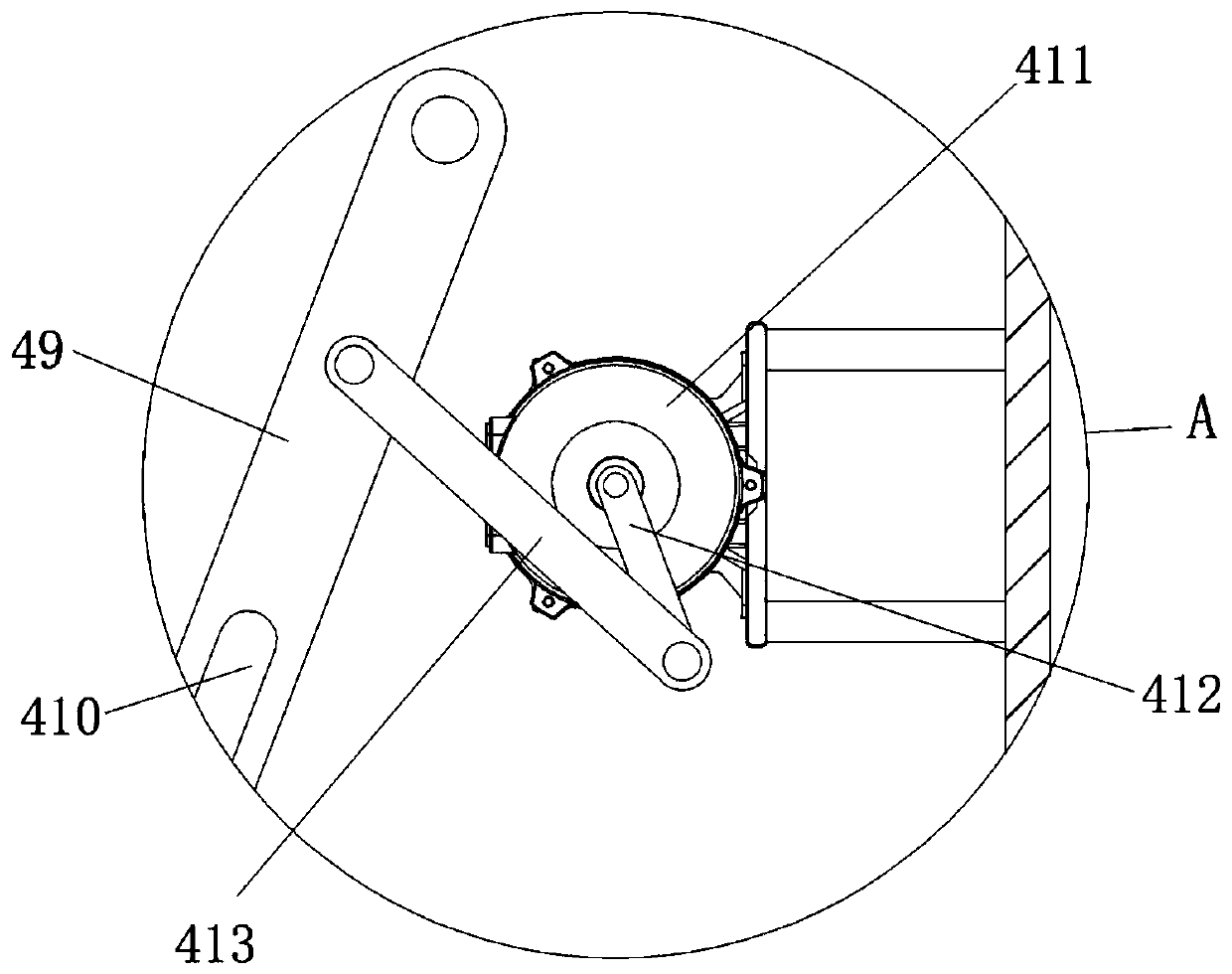 Auxiliary feeding device of forging hydraulic press