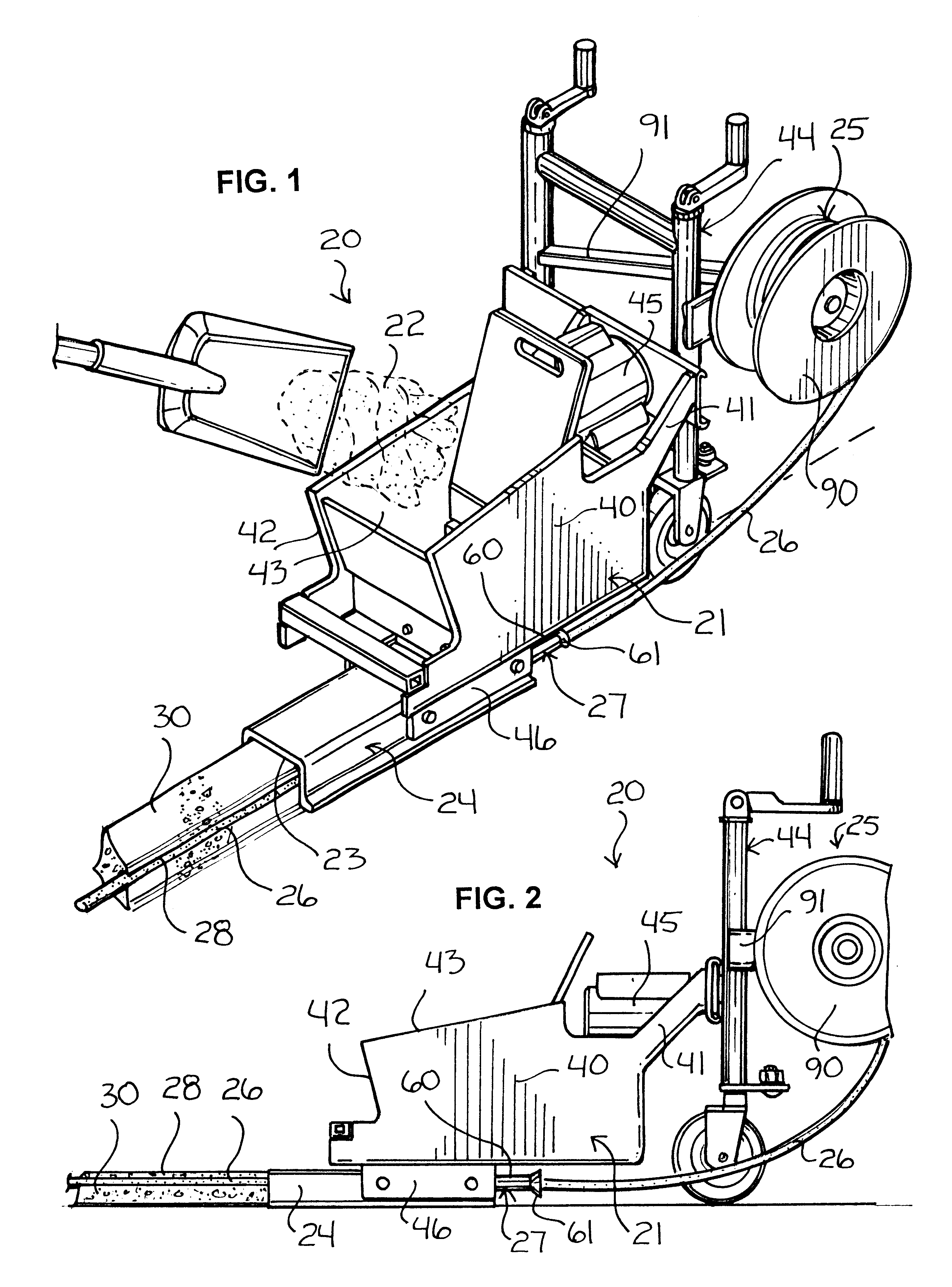 Curb forming apparatus and method