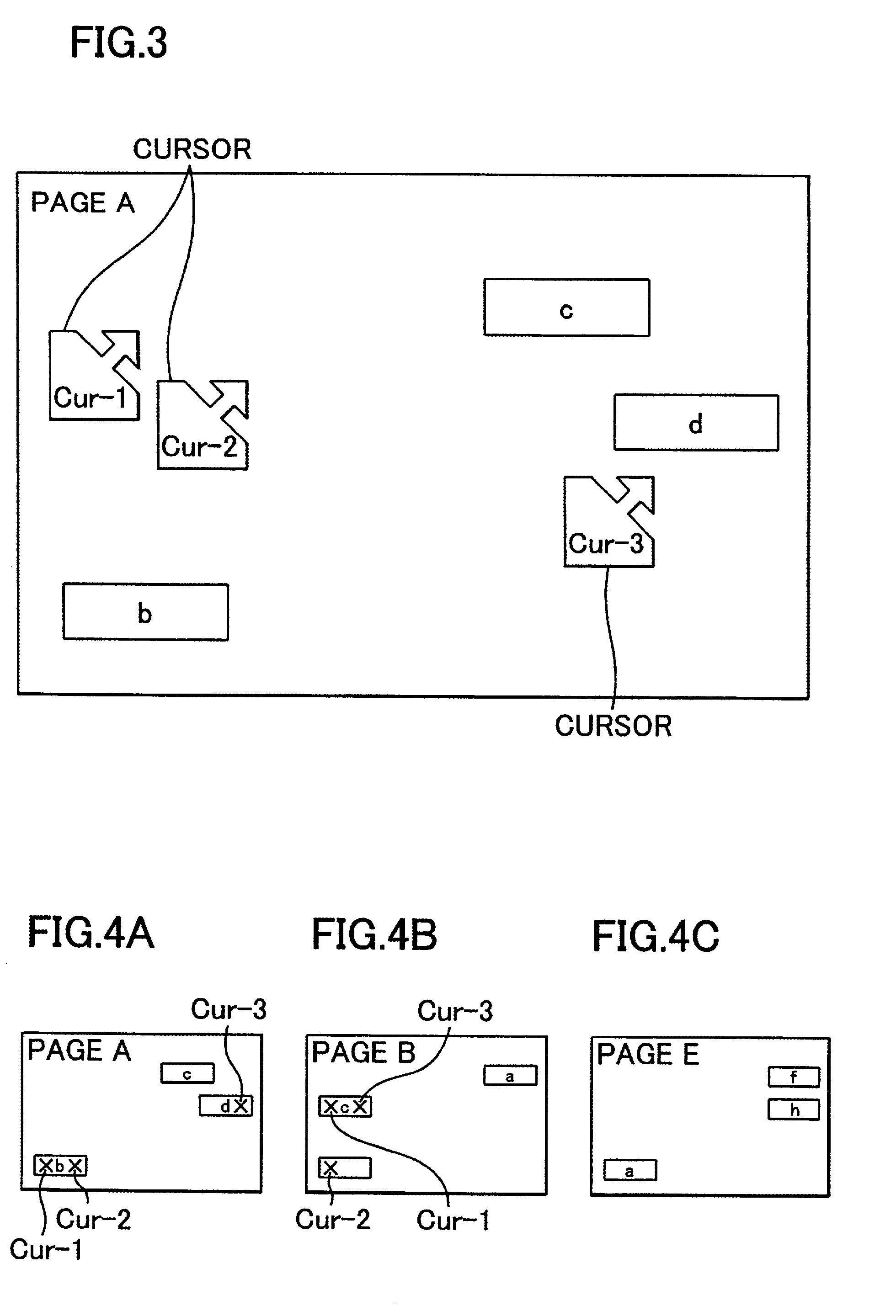 System and method for accessing data using a plurality of independent pointing devices