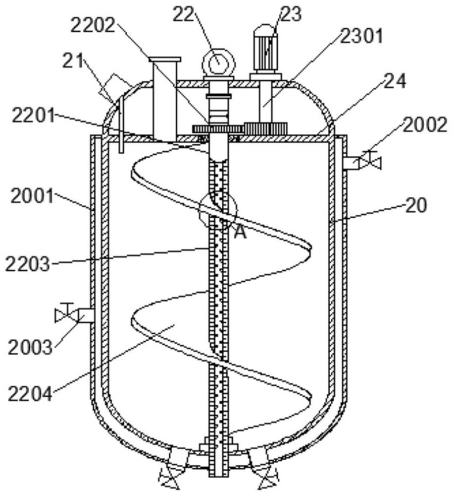 Granular sodium orthosilicate production equipment with material conveying control mechanism