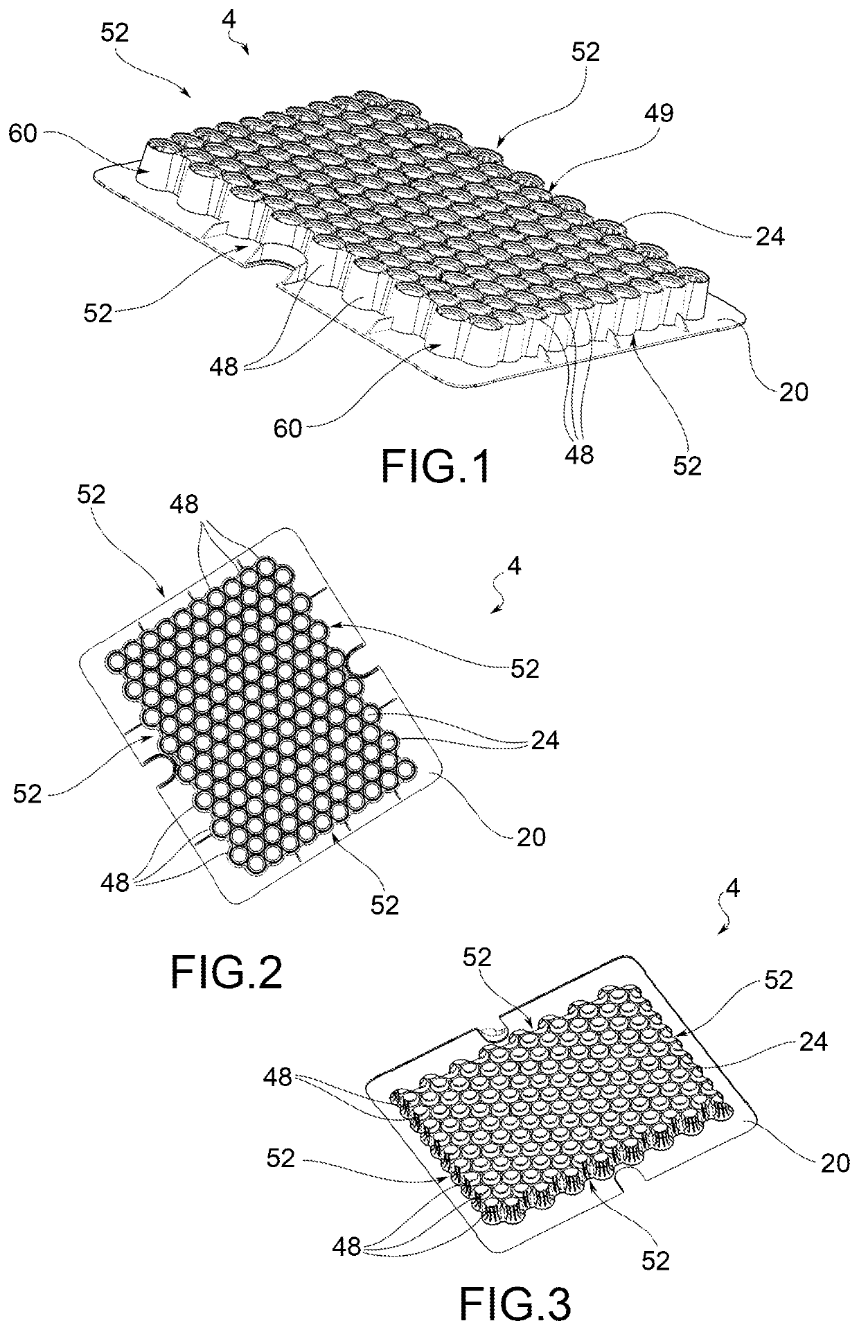 Structure for the packing of primary containers for pharmaceutical use