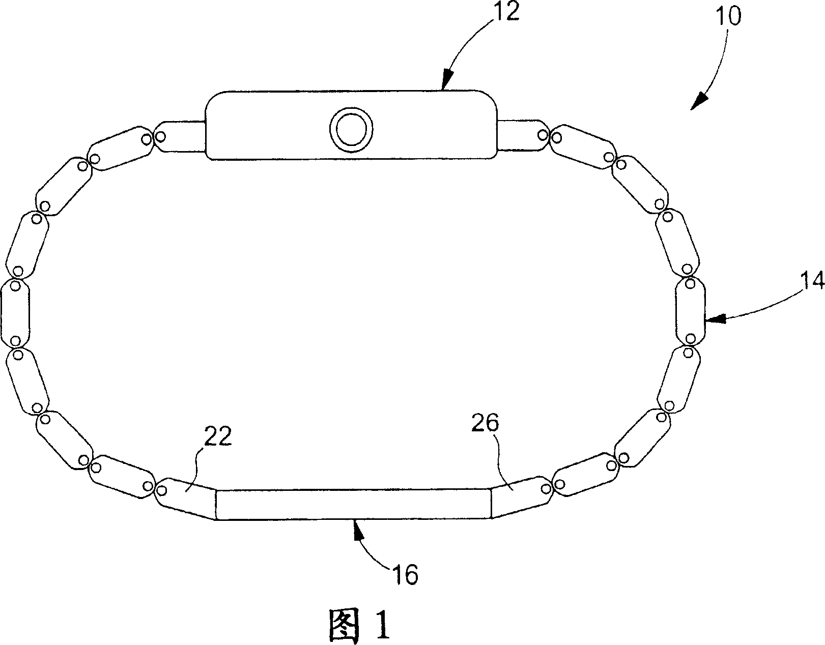 Device for setting the length of a bracelet, bracelet provided with such a device and watch fitted with such a bracelet