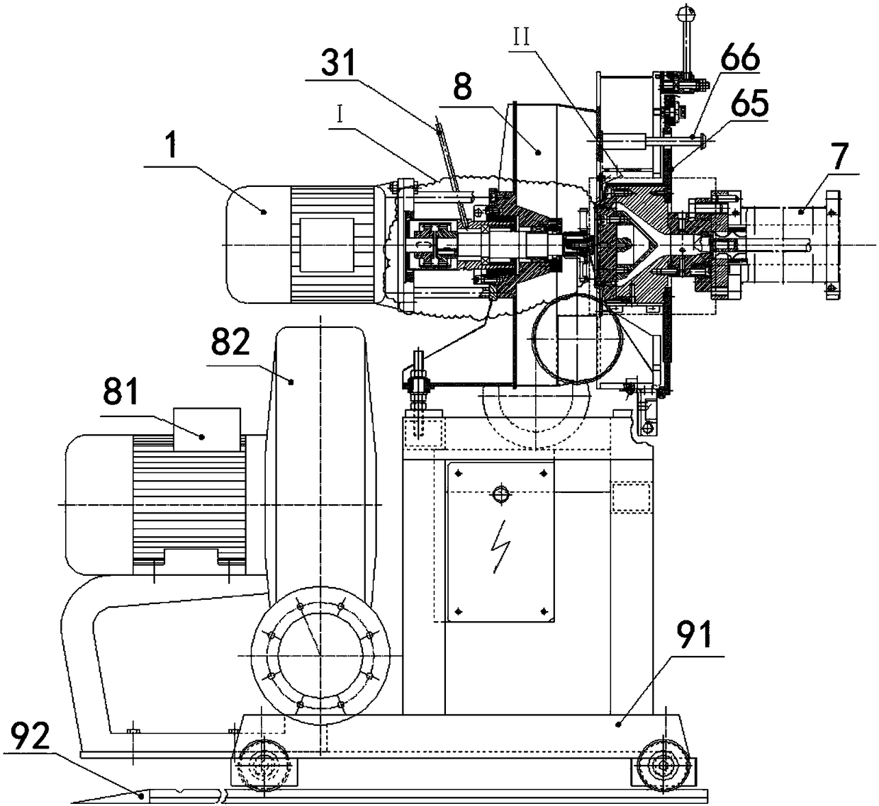 Material guiding cone for granulation equipment