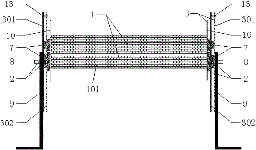 Simulator used for sync separation of aerodynamic force of combined segment models