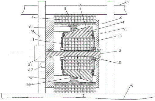 Suspended fixing device provided with electronic controller and using method of suspended fixing device