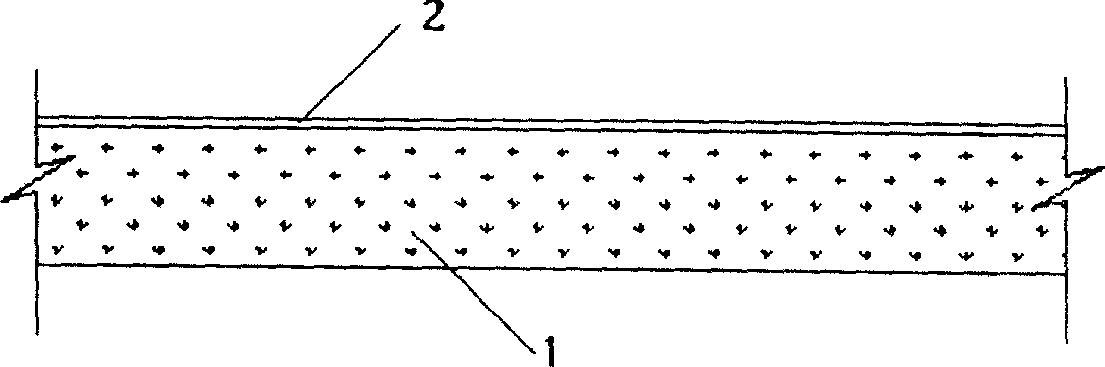 Color pavement formed by spraying on porous polymer concrete facing and construction method therefor