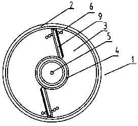 Scattering plate for plant protection machines