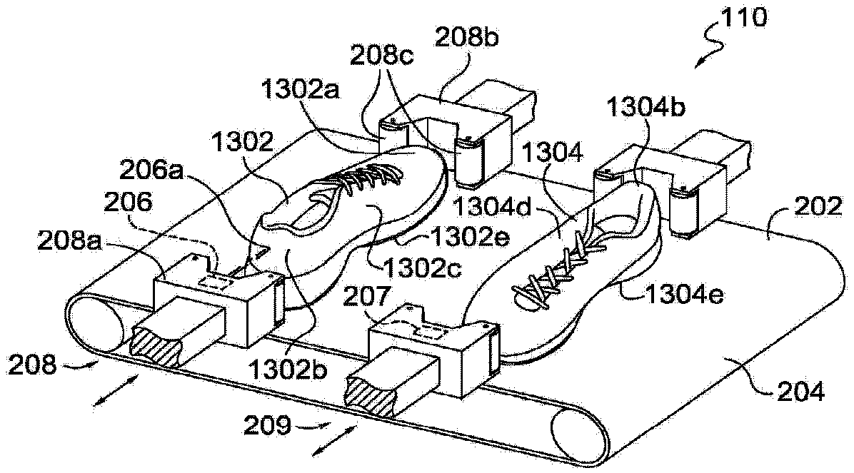 Systems and processes for packing articles of footwear