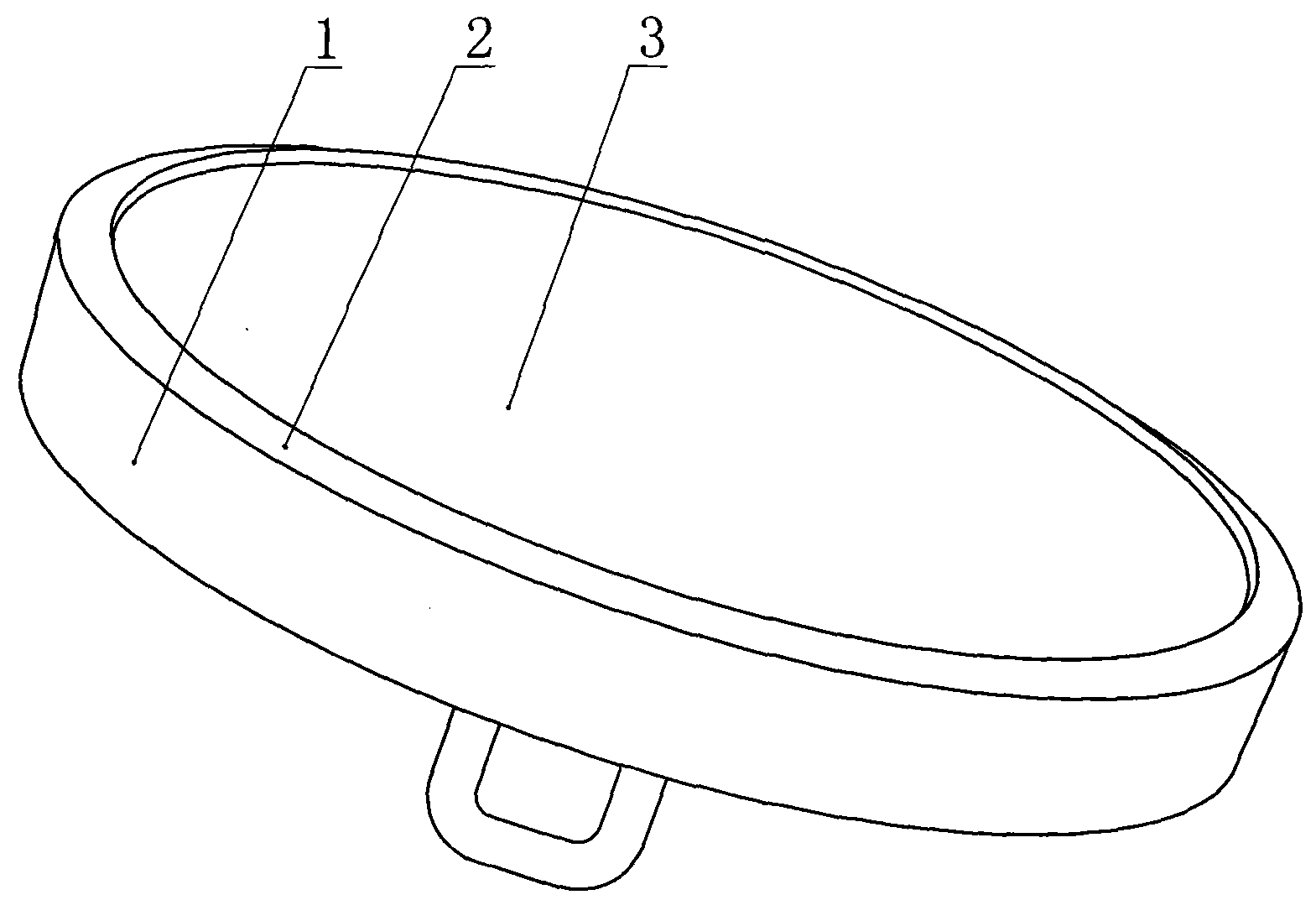 Method for processing surface of highlight edge copper cladding aluminum buckle cover and complete buckle