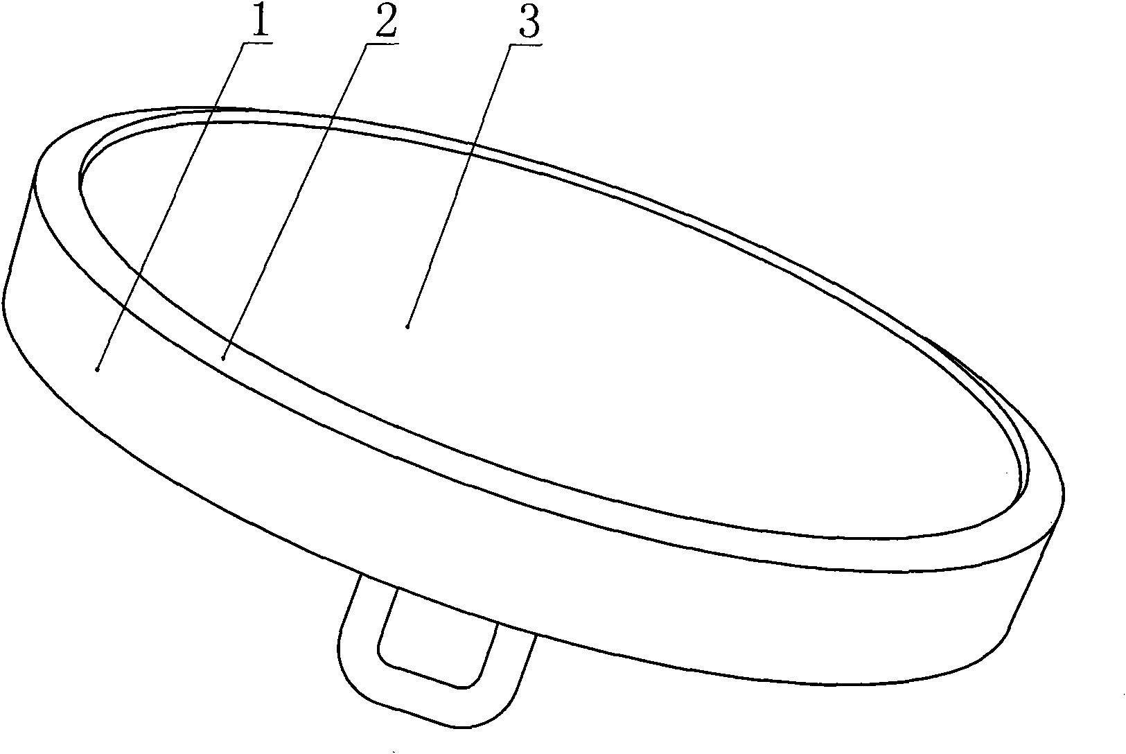 Method for processing surface of highlight edge copper cladding aluminum buckle cover and complete buckle