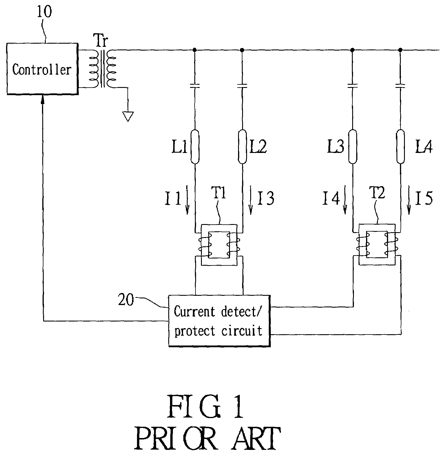 Multiple lamp balance transformer and drive circuit