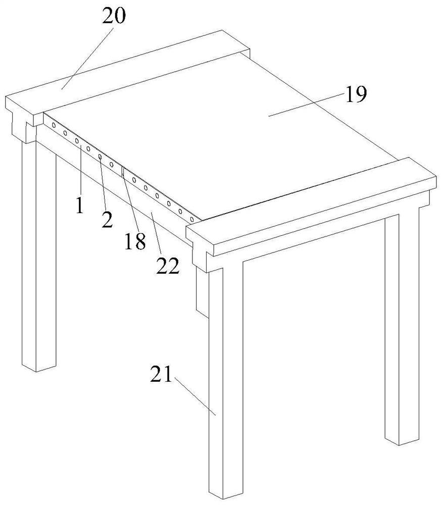 A prefabricated damping floor with built-in multi-dimensional energy-dissipating damping particles