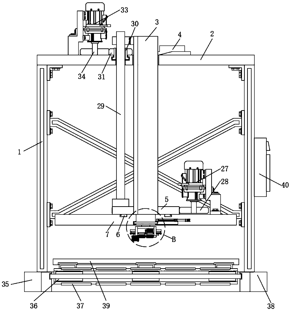 Stacking device with sorting mechanism for aluminum alloy homogenization