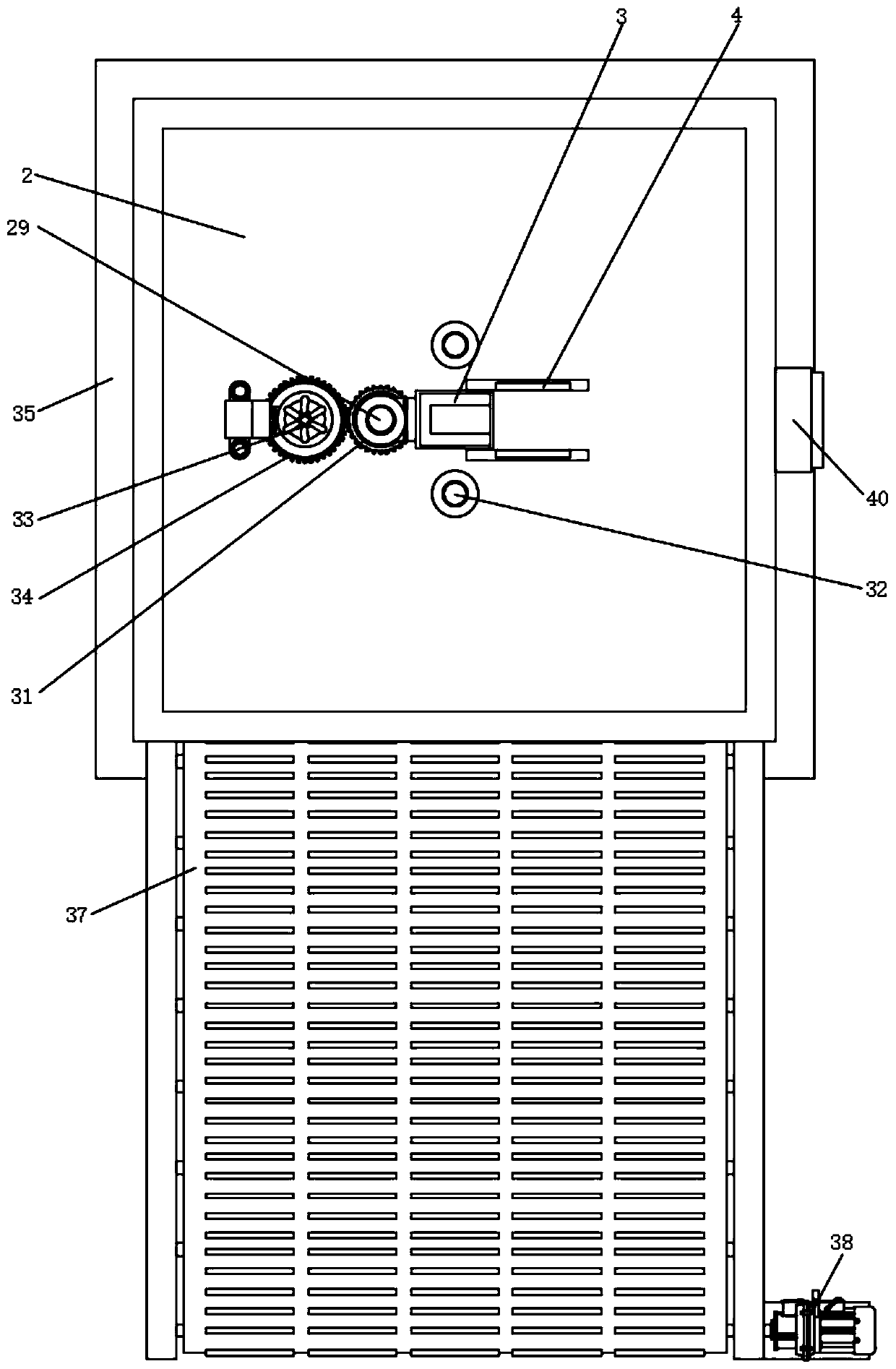 Stacking device with sorting mechanism for aluminum alloy homogenization