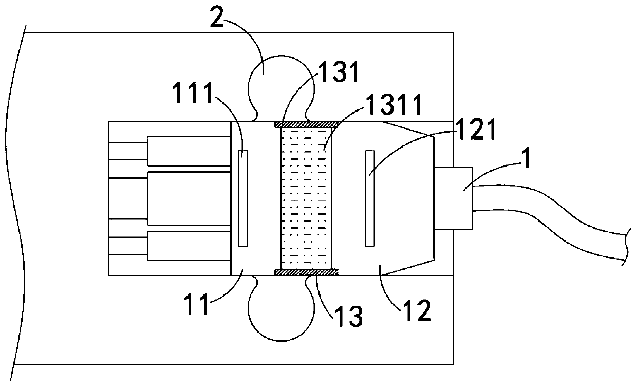 A new energy vehicle charging anti-falling mechanism