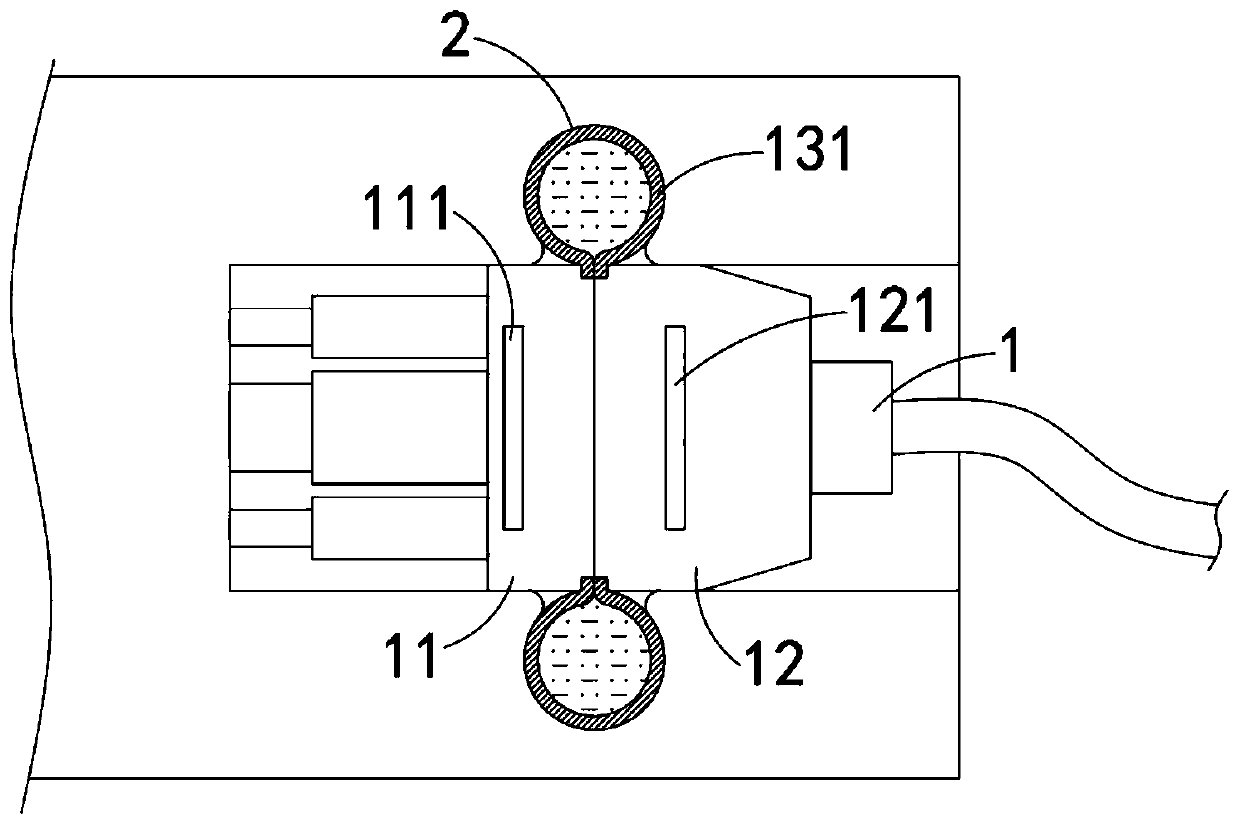 A new energy vehicle charging anti-falling mechanism