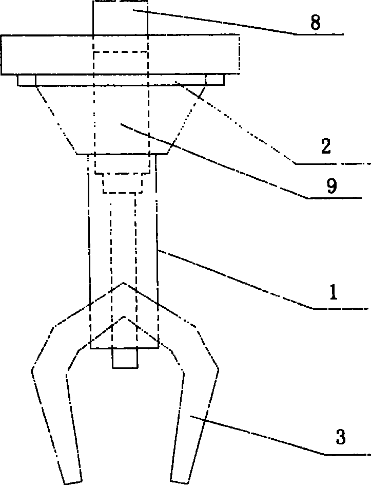 Construction method for disintegrating tongs and swivel supported large gear ring of stripping lifter without leaving machine
