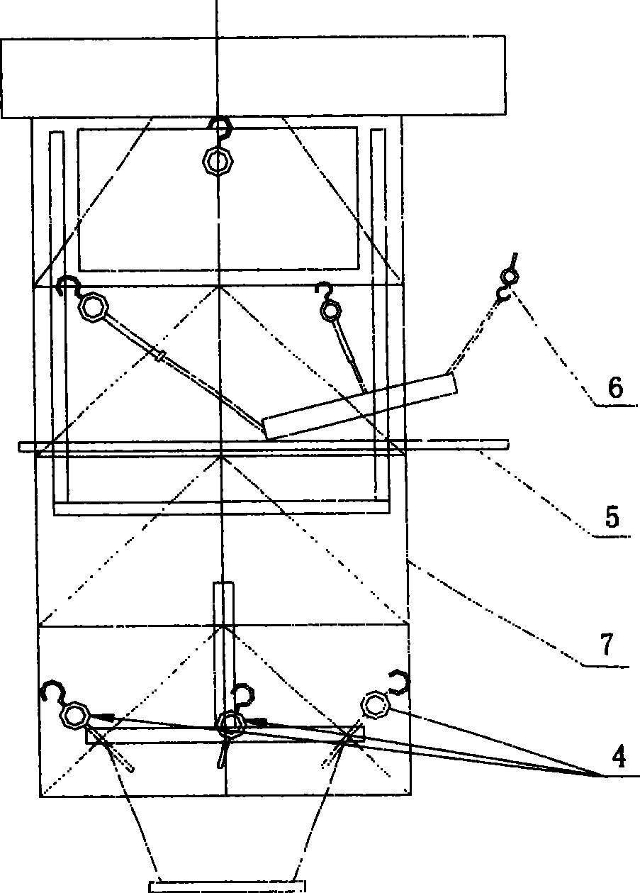 Construction method for disintegrating tongs and swivel supported large gear ring of stripping lifter without leaving machine