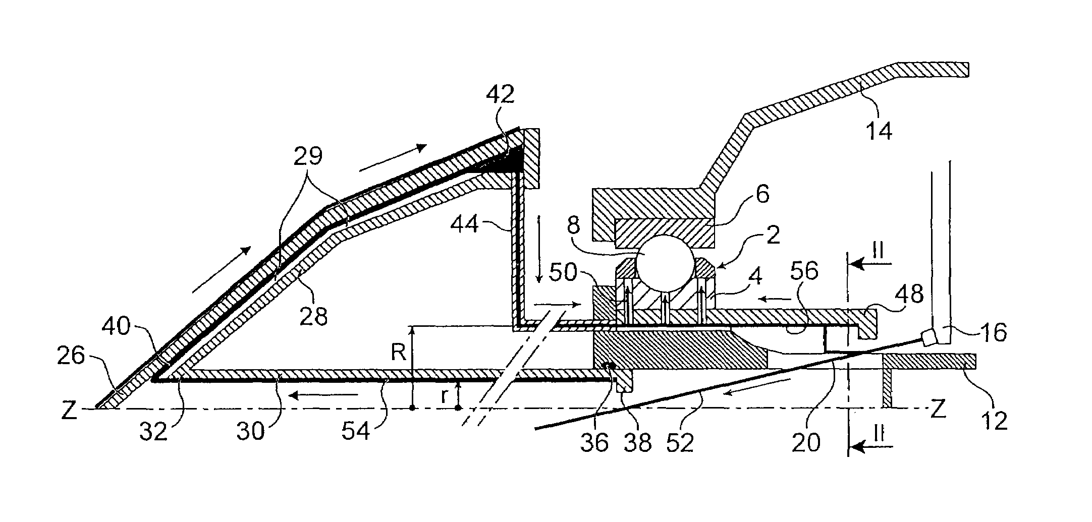 System for deicing the nose cone of an aircraft turbojet with oil