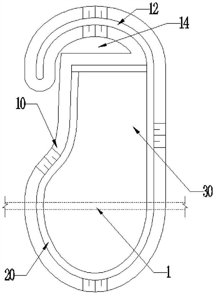 An artificial island structure for relay extension of floating tunnel