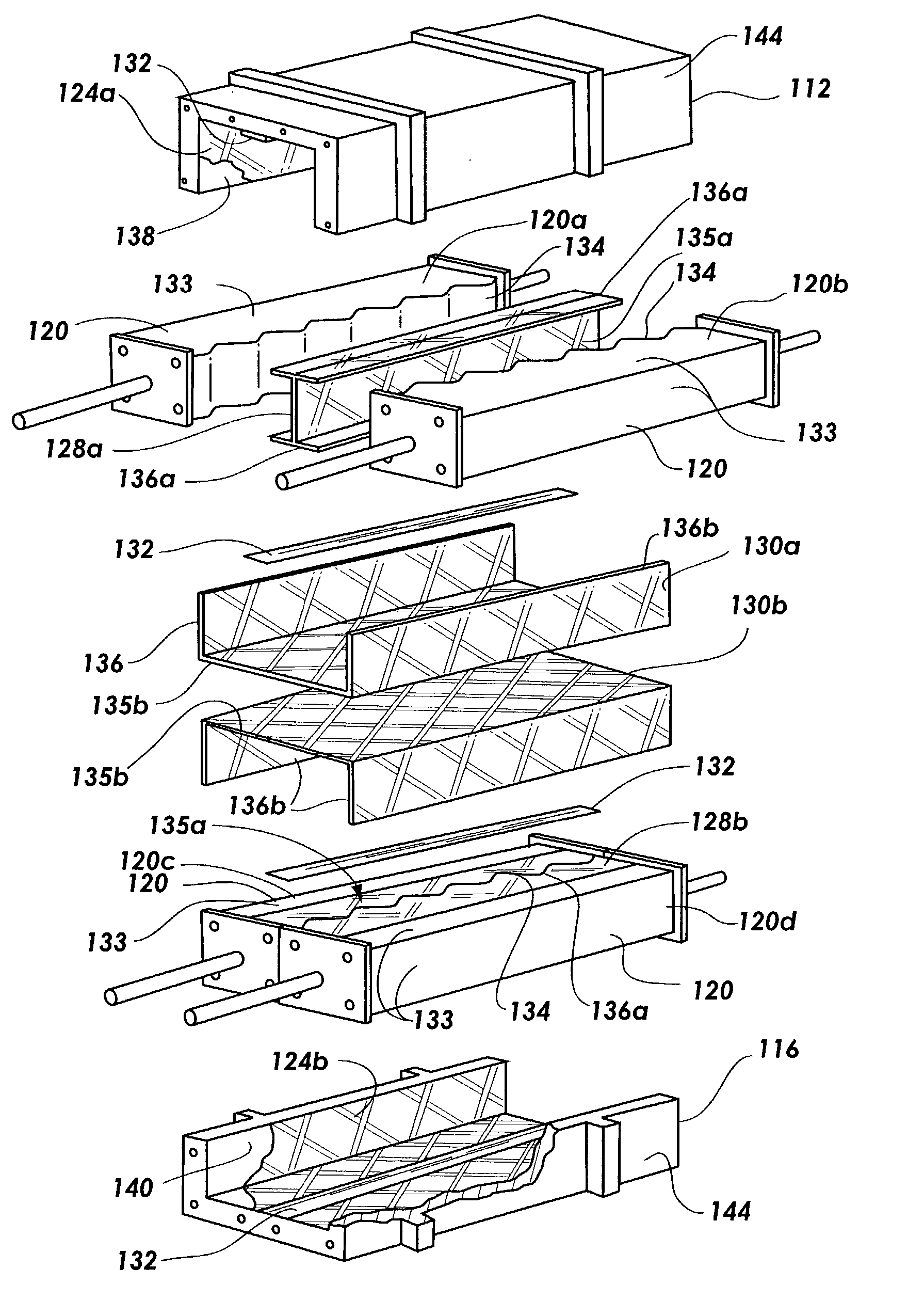 Method of assembling a single piece co-cured structure