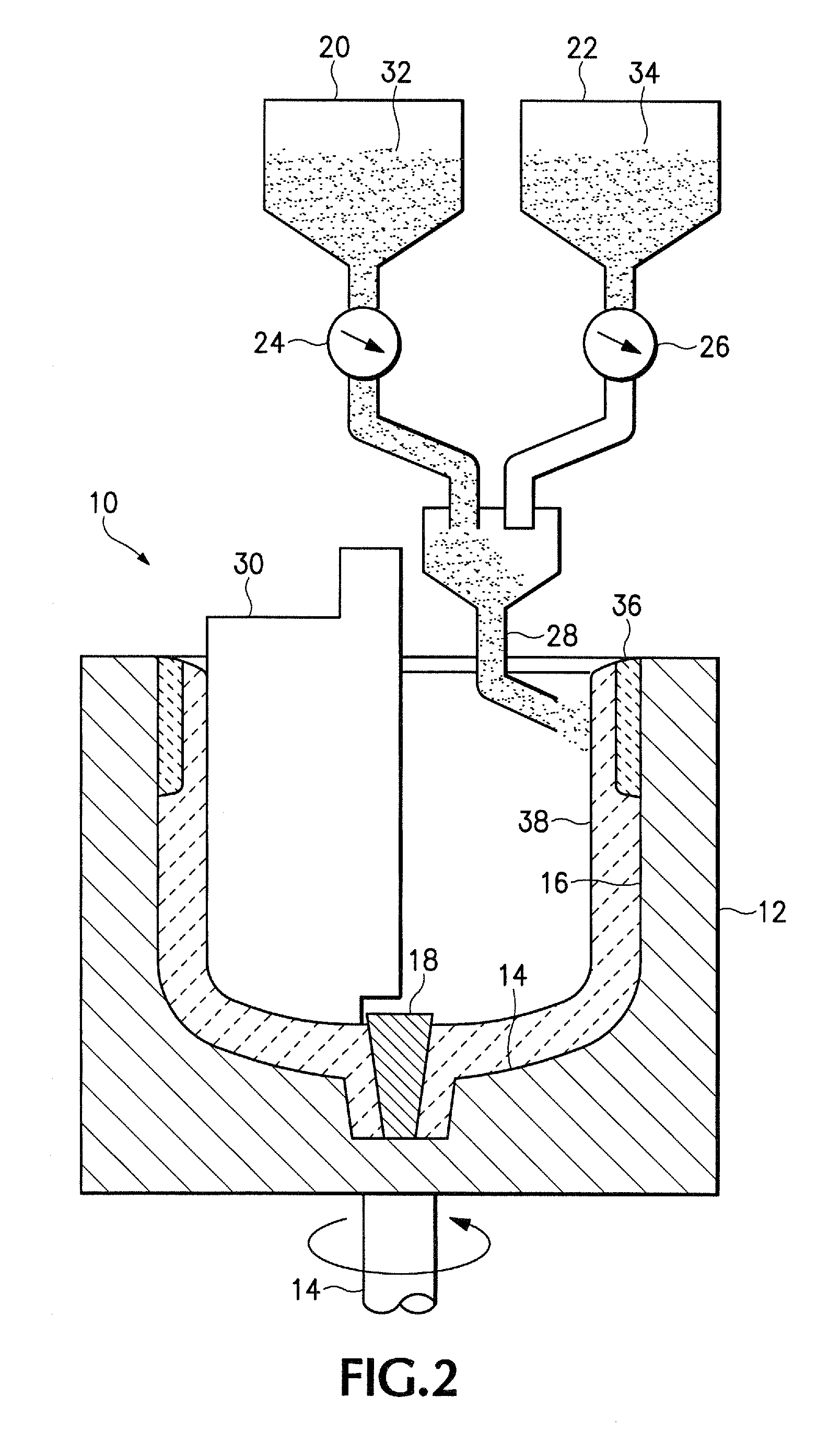 Crucible having a doped upper wall portion and method for making the same