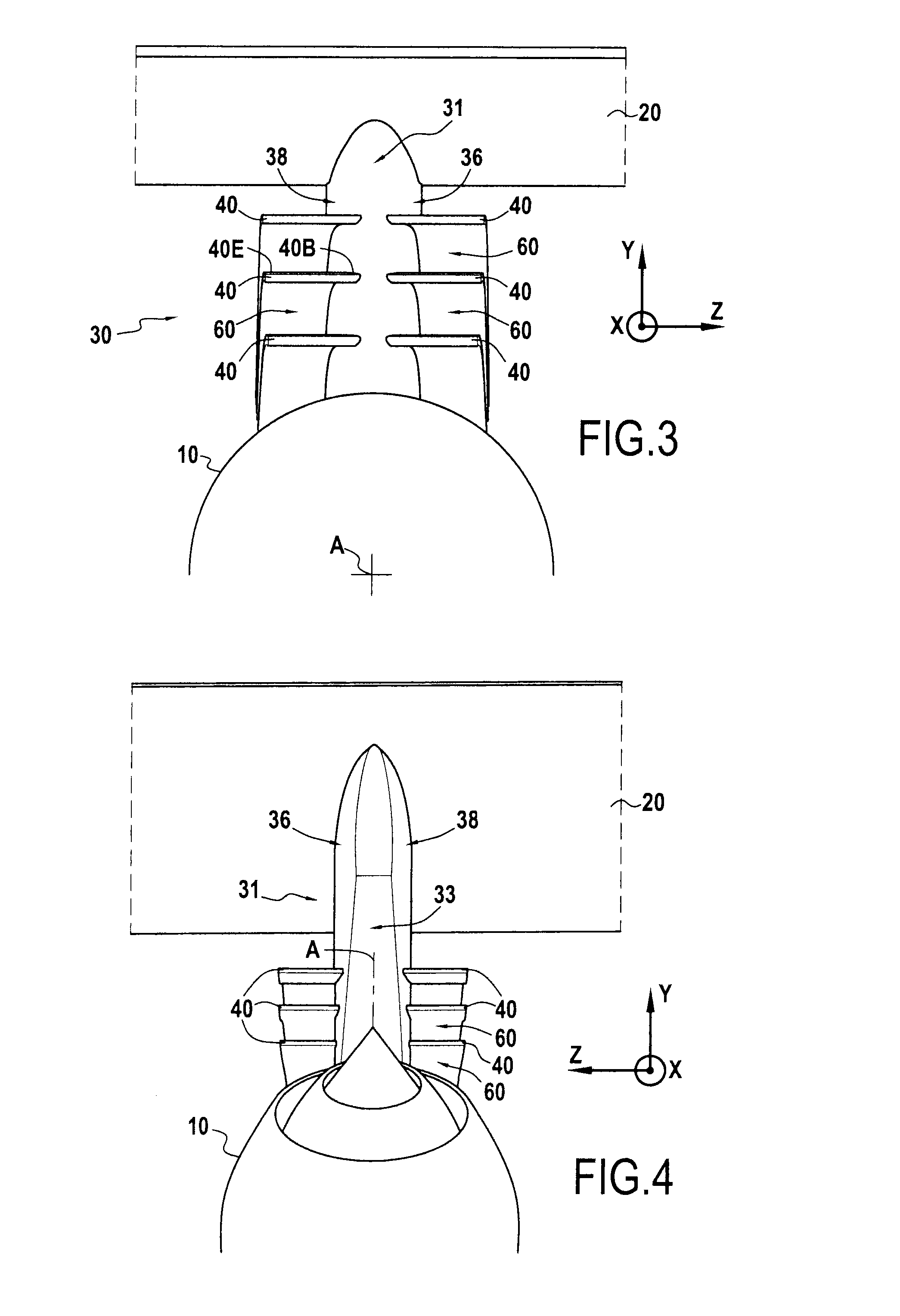 Attachment pylon for a turbine engine
