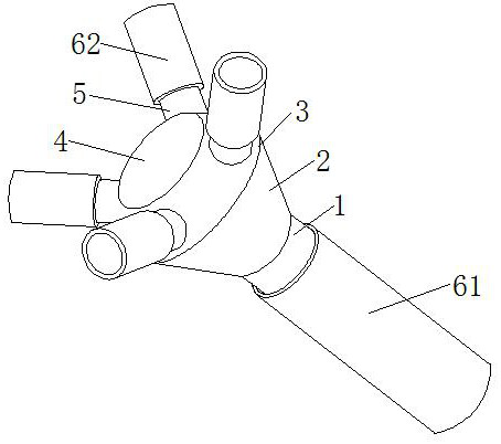 Small seed dual-purpose type built-in cone double-circular platform ring-type gas distribution mechanism