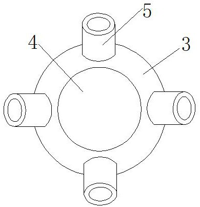Small seed dual-purpose type built-in cone double-circular platform ring-type gas distribution mechanism