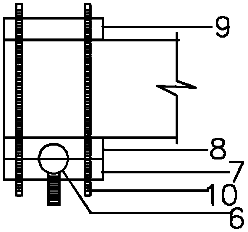 Beam-end loaded plane frame joint pseudo-static test loading device