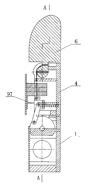 Crank block type flexible piece parallel coupled under-actuated finger device