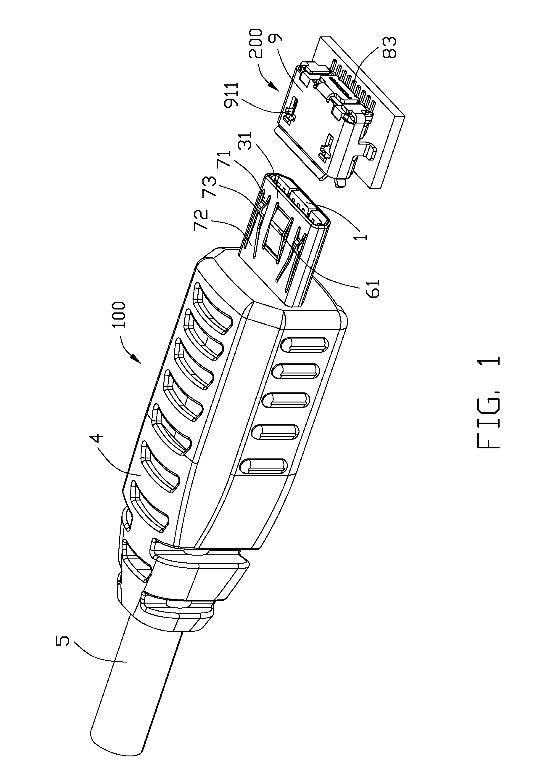 Electrical connector with resilient arm configured in fixed ended beam manner formed on metal shell