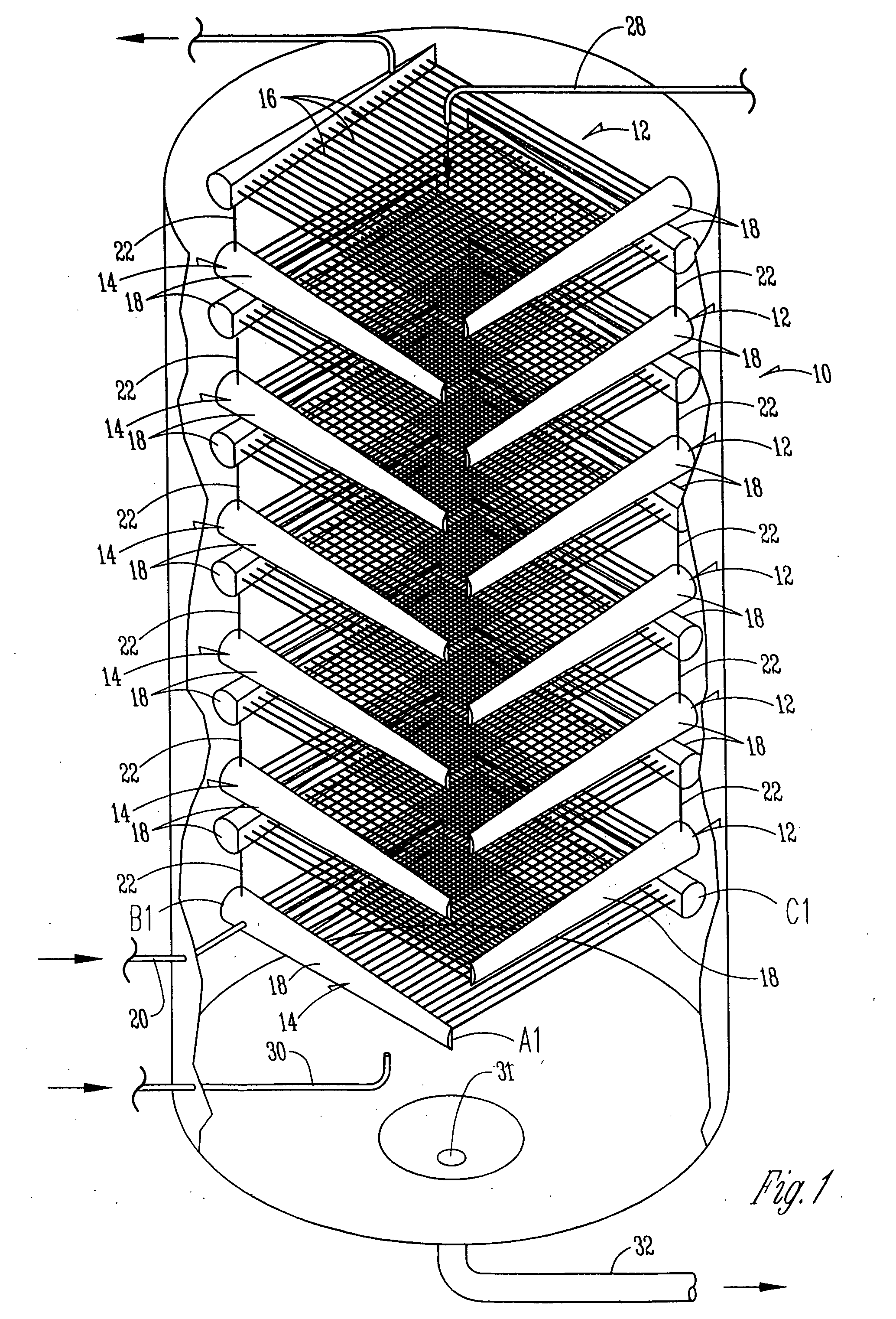 Method and means for miniaturization of binary-fluid heat and mass exchangers