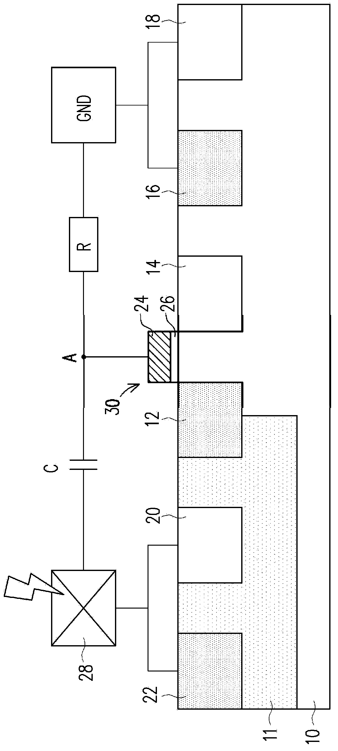 Electrostatic discharge protection circuit device