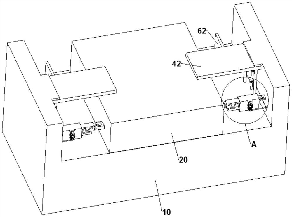 A self-reactive anti-fall beam structure