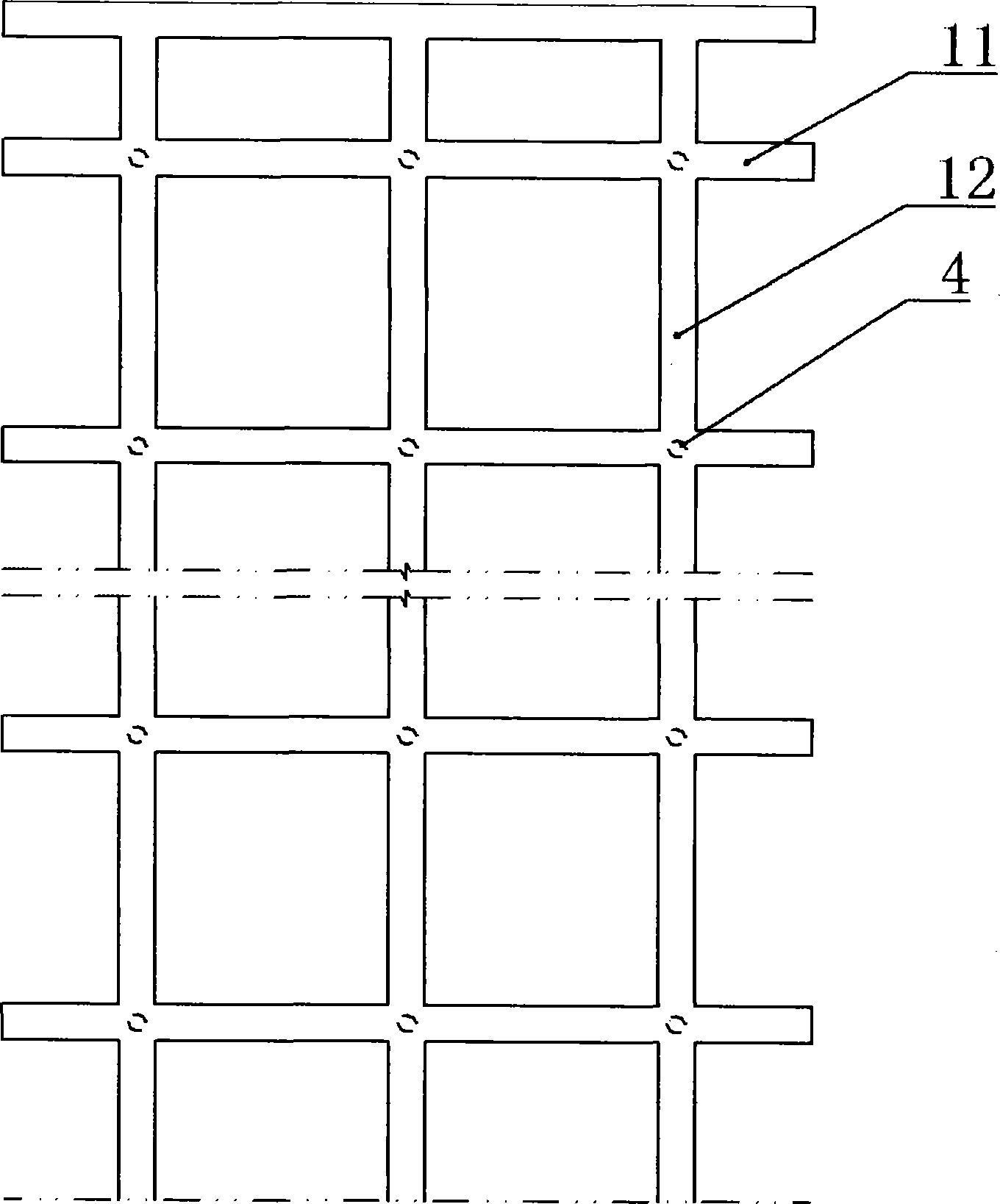 Slant grouting control steel anchor pipe frame and construction method thereof