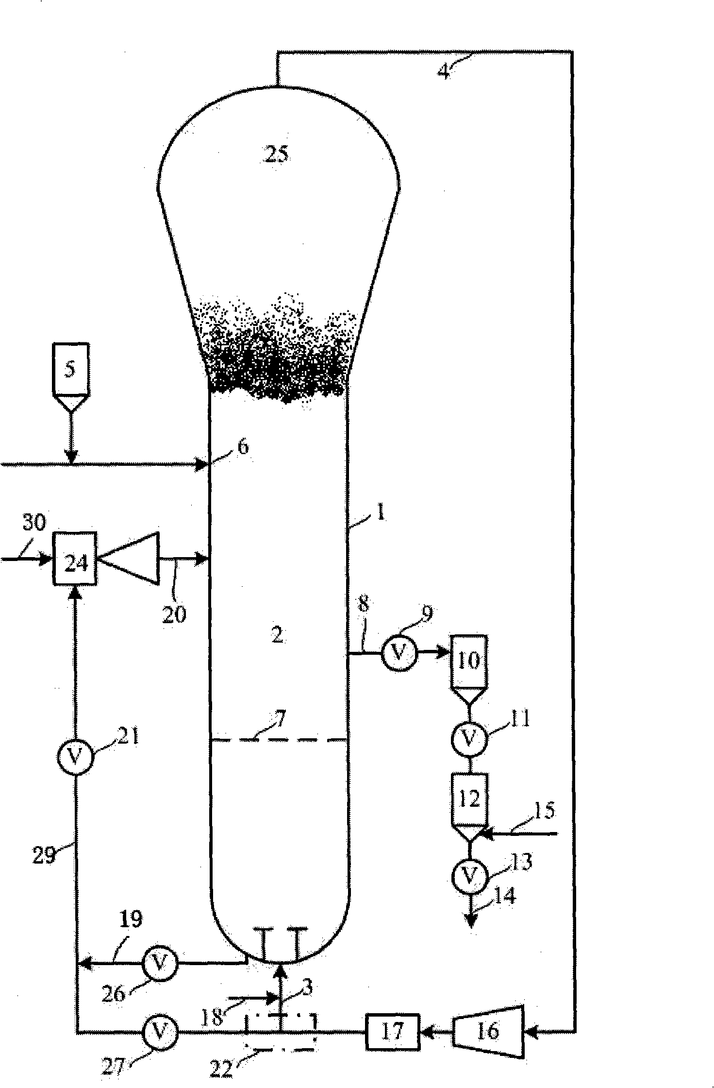 Improvement of manner for introducing condensation agent into fluidised bed polymerisation reactor and device