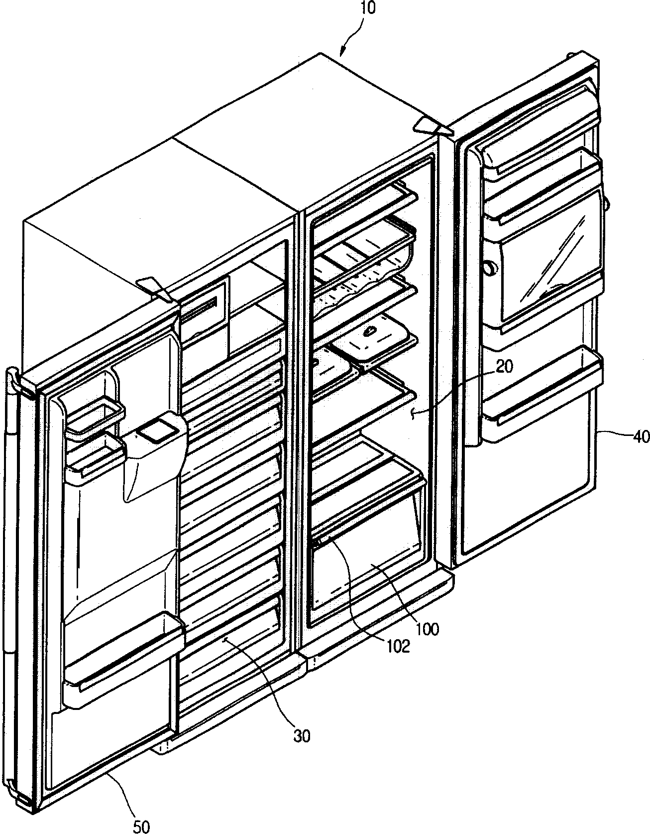 Defrosting apparatus and defrosting method for refrigerator