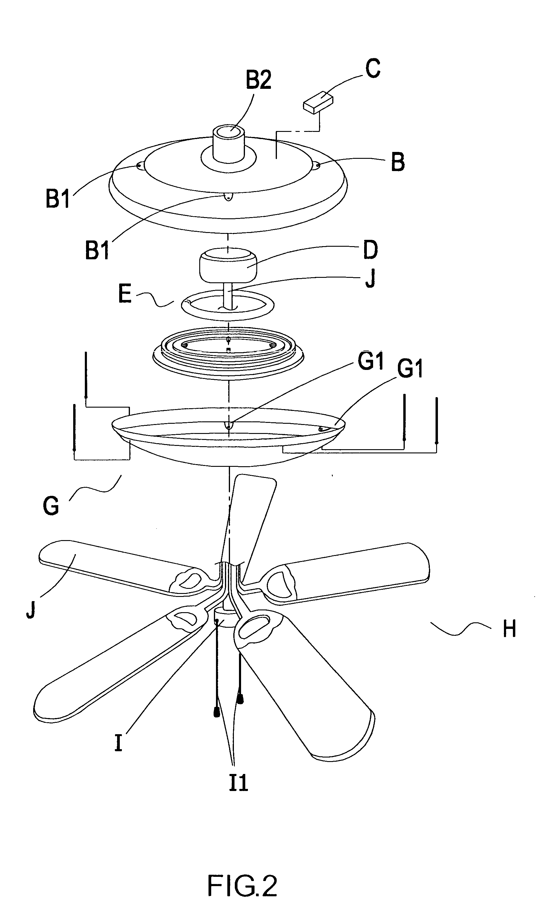 Ceiling fan with sterilizing and air cleaner device