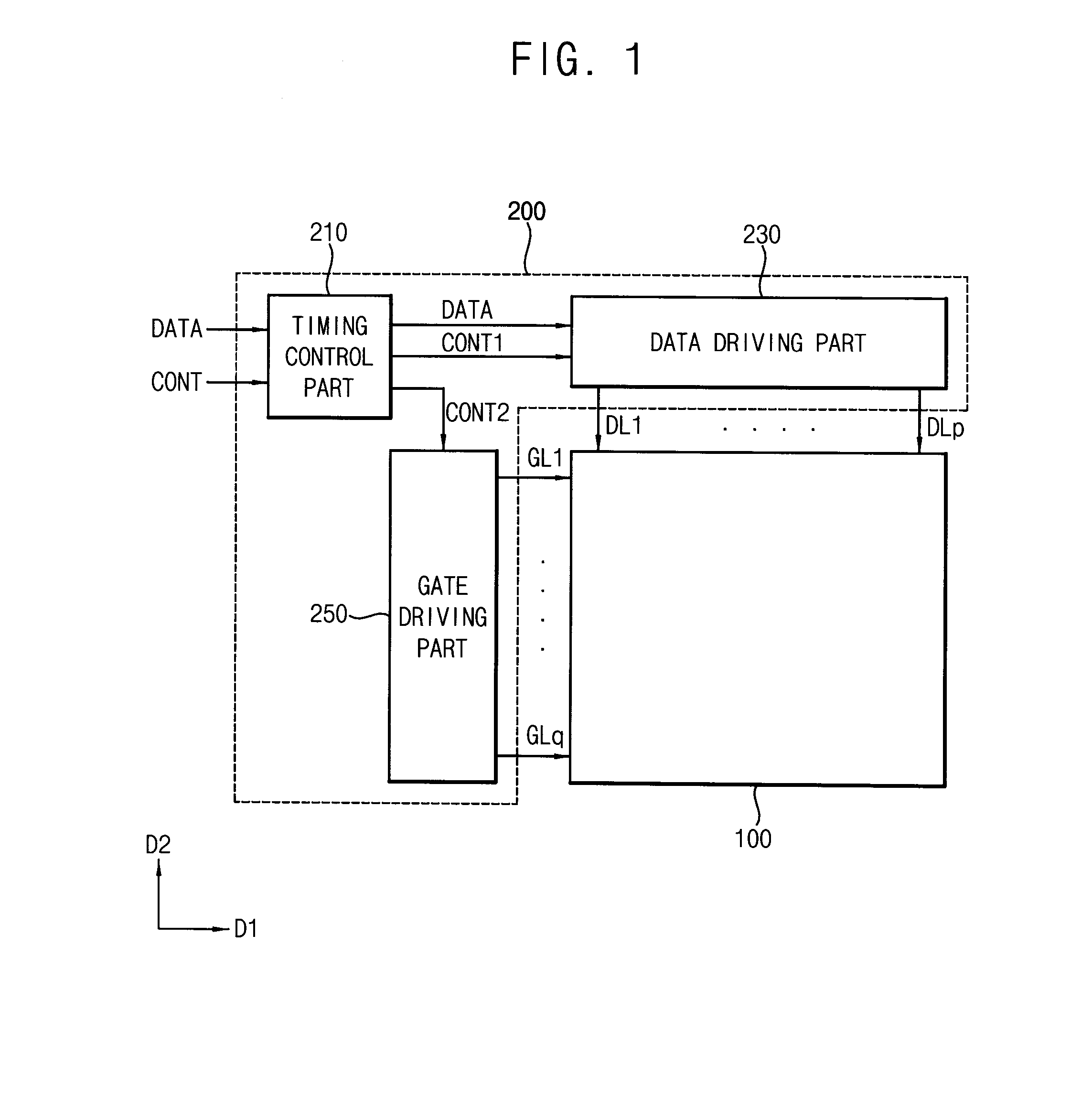 Display device having higher aperture ratio and lower power consumption