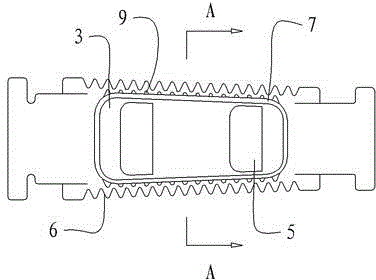 Tongue-shaped distribution damping float valve tower disk