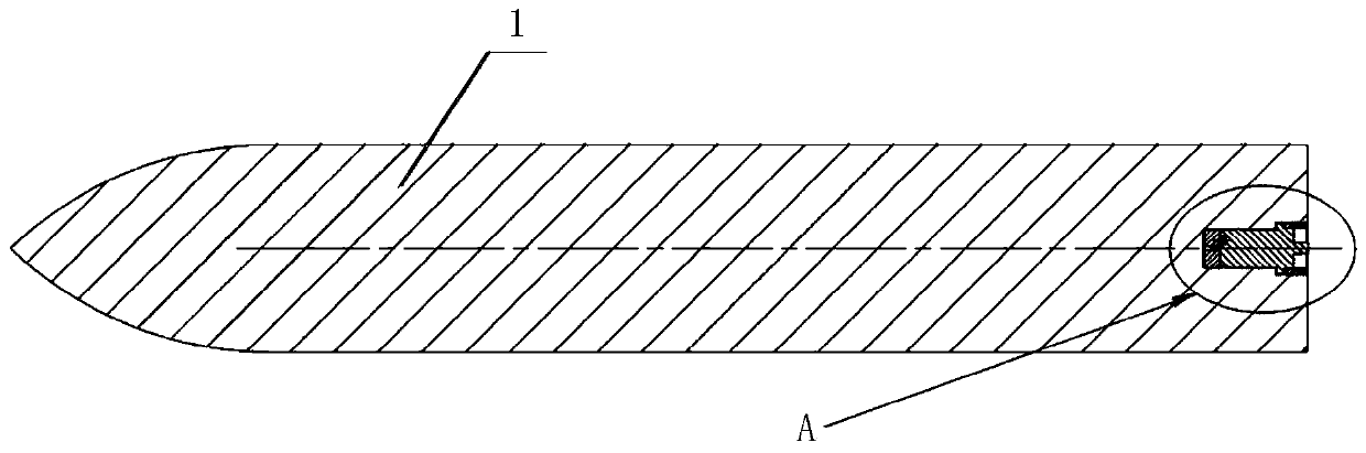 Projectile-fuse connection structure and initiation device