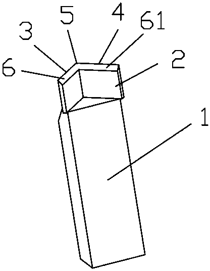 V-shaped turning tool and mounting tool post thereof